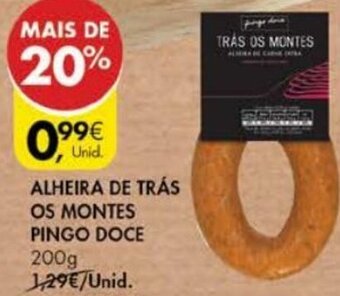Pingo Doce Alheira de Trás Os Montes Pingo Doce 200g promoção