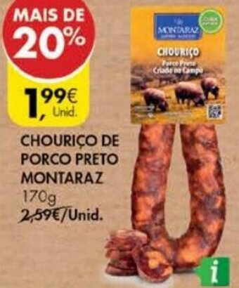 Chouriço de Porco Preto Montaraz 170g