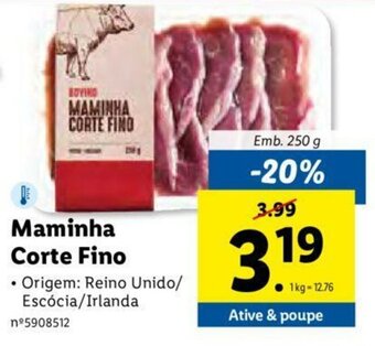 Lidl Maminha Corte Fino 250g promoção