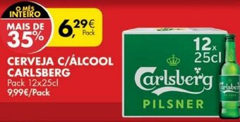 Pingo Doce Cerveja C/ Álcool Carlsberg 12x25cl promoção
