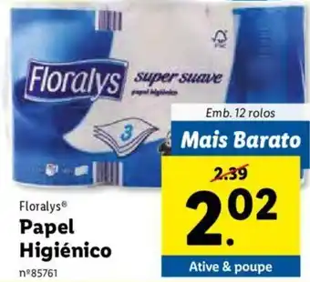 Floralys Papel Higiénico 12 Rolos