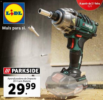 Lidl Parkside Aparafusadora de Impacto sem Bateria 20V promoção
