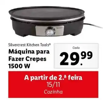 Lidl Silvercrest Máquina para Fazer Crepes 1500W promoção