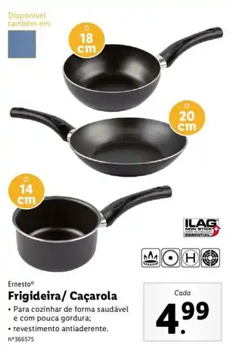 Lidl Ernesto Frigideira/Caçarola ø 18cm/ø 20cm/ø 14cm promoção