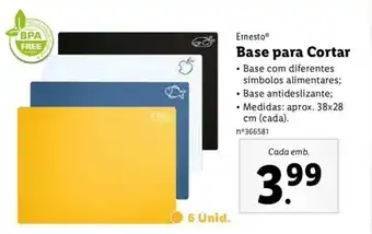 Lidl Ernesto Base para Cortar 6 unid promoção