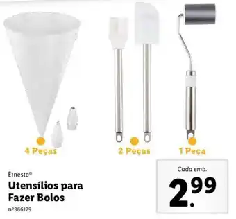 Lidl Ernesto Utensílios para Fazer Bolos promoção