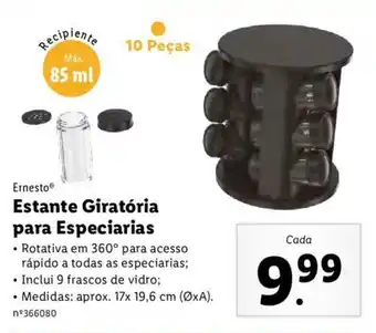 Lidl Ernesto Estante Giratória para Especiarias promoção