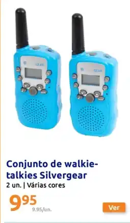 Action Conjunto de walkie- talkies Silvergear promoção