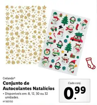 Lidl Crelando Conjunto de Autocolantes Natalícios promoção