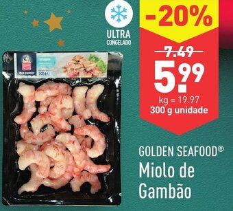 ALDI Golden Seafood Miolo de Gambão 300g promoção