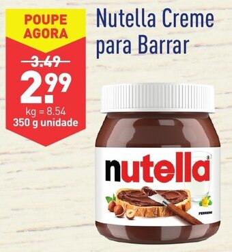 ALDI Nutella Creme para Barrar 350g promoção