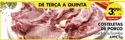 Pingo Doce Costeletas de porco promoção