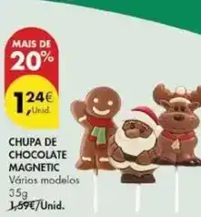Pingo Doce Chupa de chocolate promoção