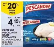 Continente Pescanova - filetes de pescada do cabo promoção