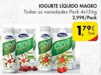 Pingo Doce Iogurte Líquido Dan'Up Magro Pack 4x156g promoção