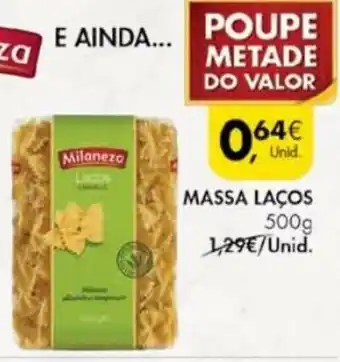 Pingo Doce Massa Laços 500g promoção