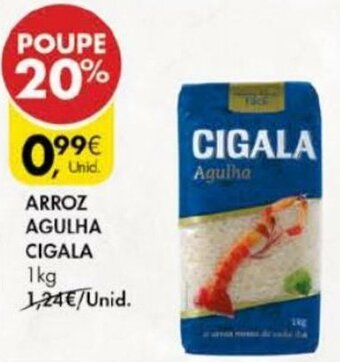 Pingo Doce Arroz Agulha Cigala 1kg promoção