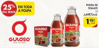 Pingo Doce Gulóso Polpa de Tomate 1lt promoção