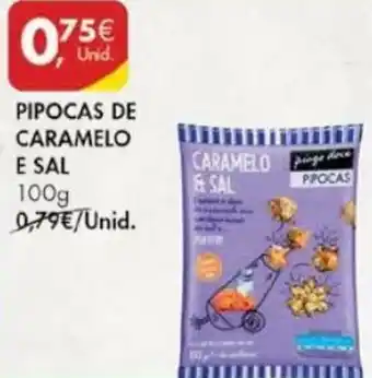 Pingo Doce Pipocas de Caramelo e Sal 100g promoção