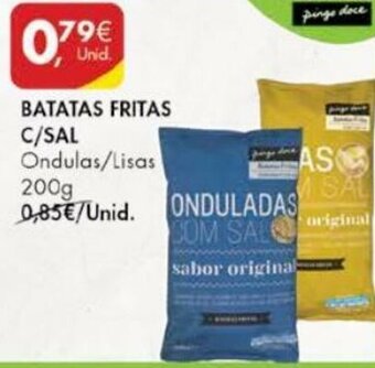 Pingo Doce Batatas Fritas C/Sal 200g promoção