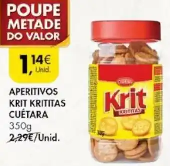 Pingo Doce Aperitivos Krit Krititas Cuétara 350g promoção