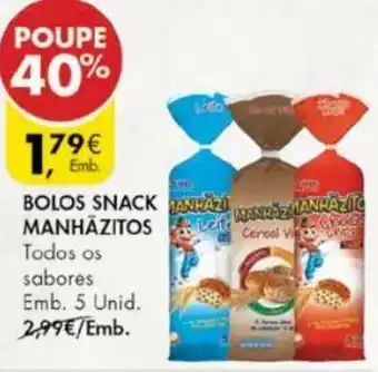 Pingo Doce Bolos Snack Manhãzitos 5 Unid promoção