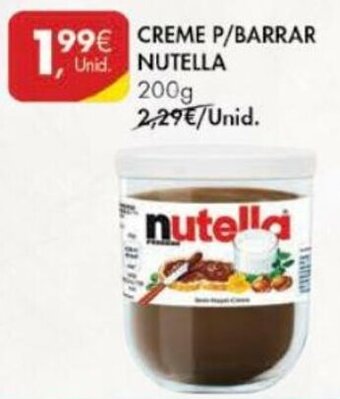 Pingo Doce Creme P/ Barrar Nutella 200g promoção