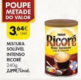 Pingo Doce Mistura Solúvel Intenso Ricoré 240g promoção