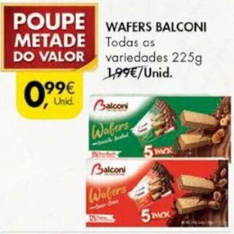 Pingo Doce Wafers Bolconi 225g promoção