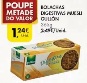 Pingo Doce Bolachas Digestivas Muesli Gullón 365g promoção