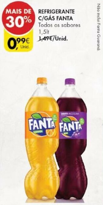 Pingo Doce Refrigerante C/Gás Fanta 1,5L promoção