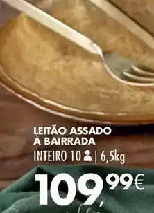 Pingo Doce Leitão assado a bairrada promoção