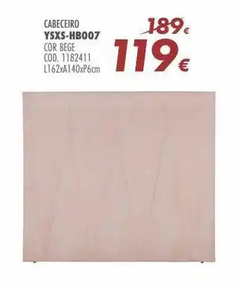 JOM Cabeceira promoção