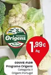 Intermarché Programa origens - couve-flor promoção