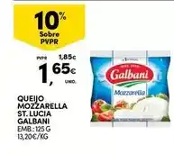 Continente Galbani - queijo mozzarella st. lucia promoção