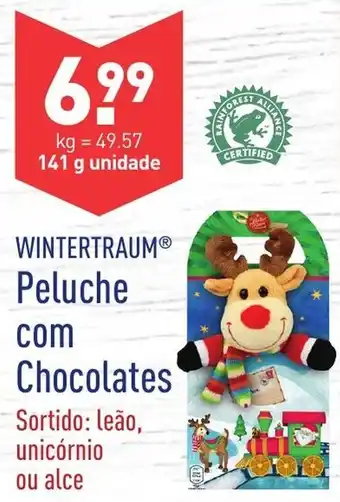 ALDI Wintertraum Peluche com Chocolates 141g promoção
