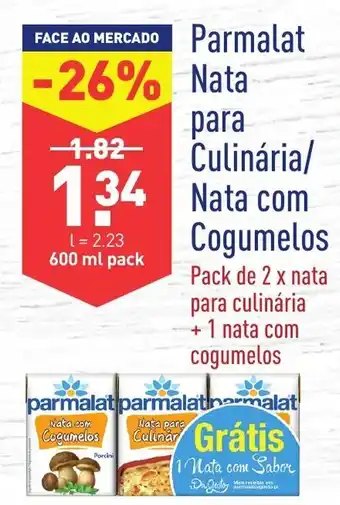 ALDI Parmalat Nata para Culinária/Nata com Cogumelos 600ml promoção