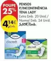 Pingo Doce Tena - pensos p/incontinencia promoção