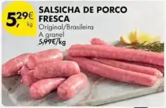 Pingo Doce A+ - salsicha de porco fresca promoção