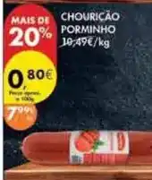 Pingo Doce Porminho - chouricao promoção
