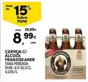 Continente Franziskaner - cerveja c/ alcool promoção