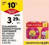 Continente Continente - alimento humido p/gato promoção