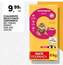 Continente Continente - alimento seco p/ gato promoção