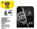 Continente Super bock - cerveja c/ alcool promoção