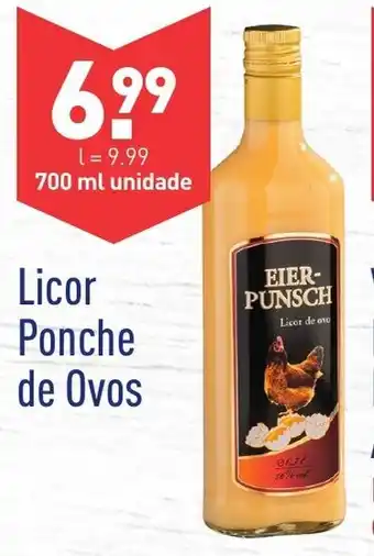 ALDI Licor Ponche de Ovos 700ml promoção