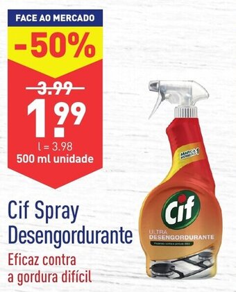 ALDI Cif Spray Desengordurante 500ml promoção