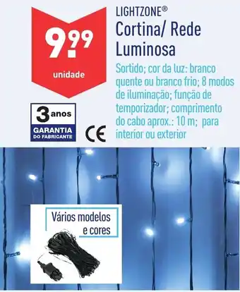ALDI Lightzone Cortina/Rede Luminosa promoção
