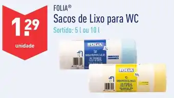ALDI Folia Sacos de Lixo para WC 5L ou 10L promoção
