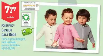 ALDI Pocopiano Casaco para Bebé 62/68-98/104 promoção