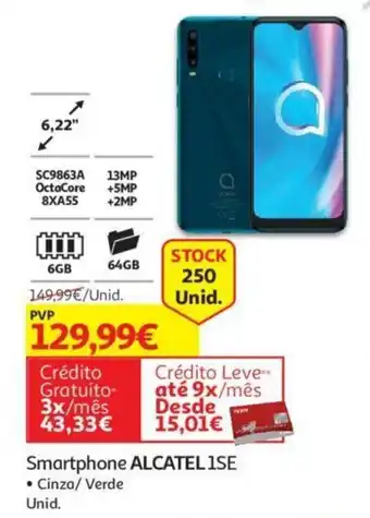 Auchan Smartphone Alcatel 1SE promoção